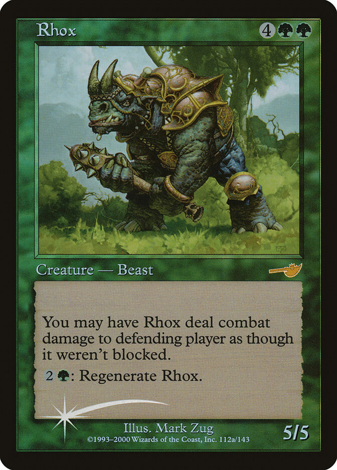 Rhox card front