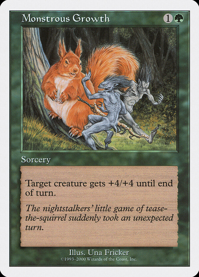 Monstrous Growth card front