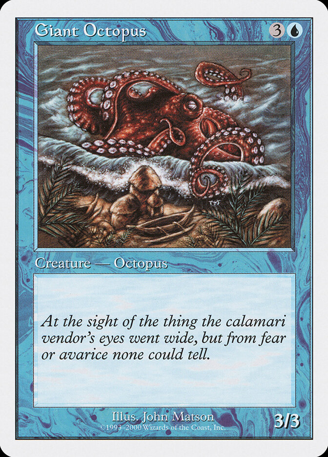 Giant Octopus card front
