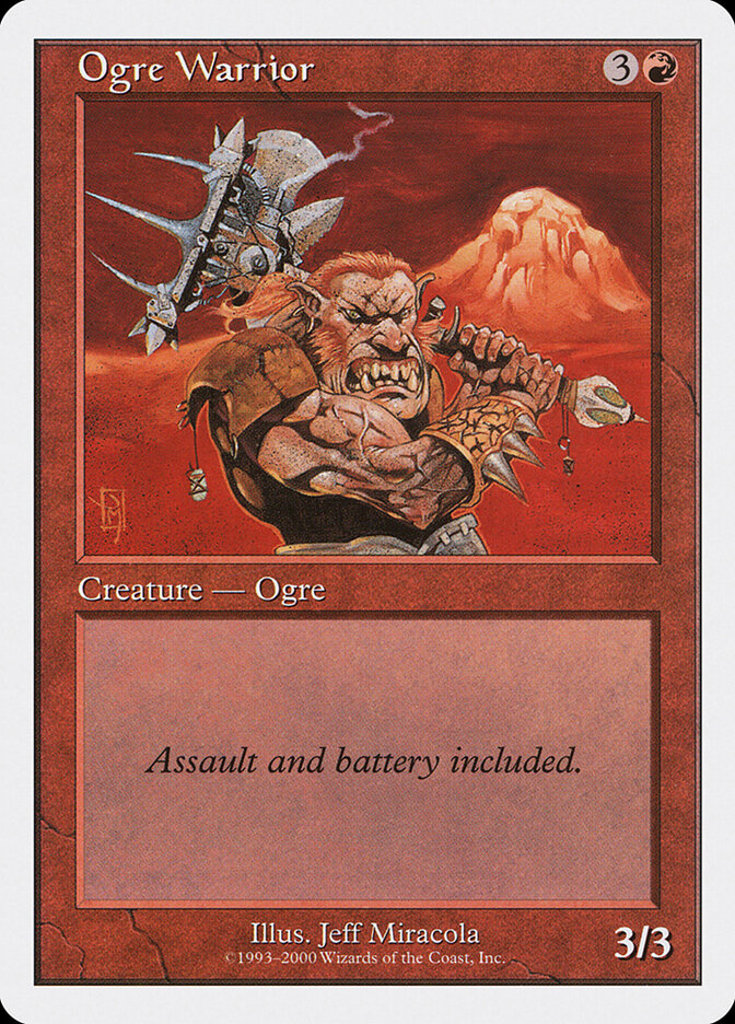 Ogre Warrior card front