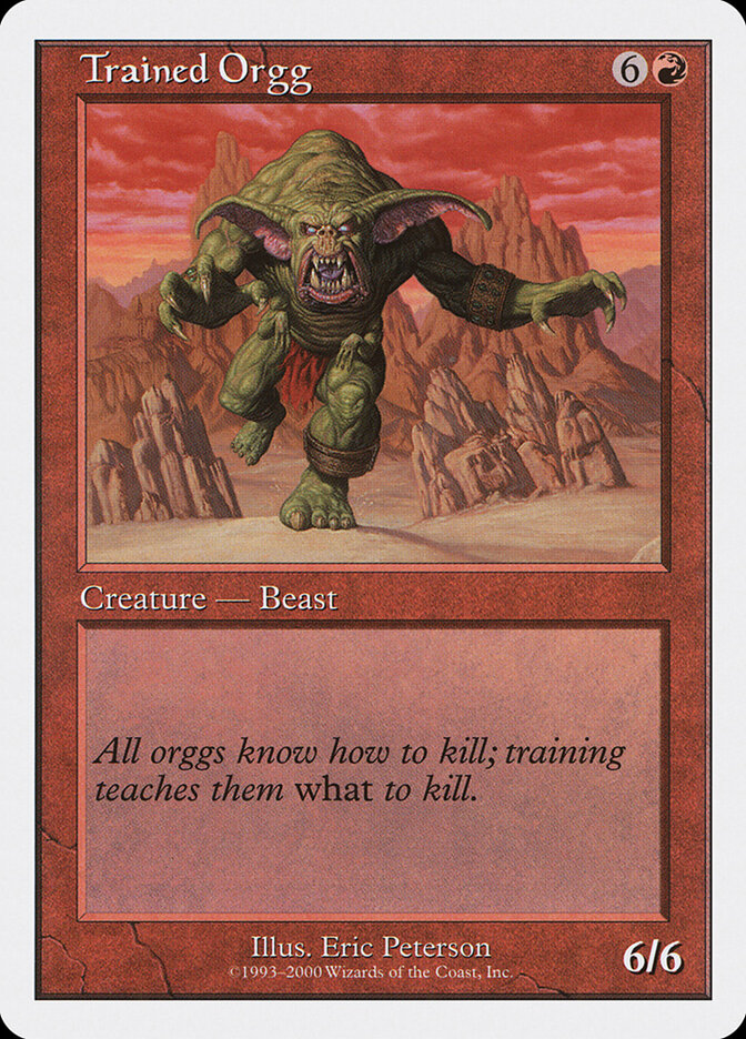 Trained Orgg card front