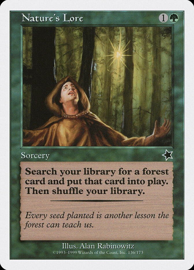 Nature's Lore card front