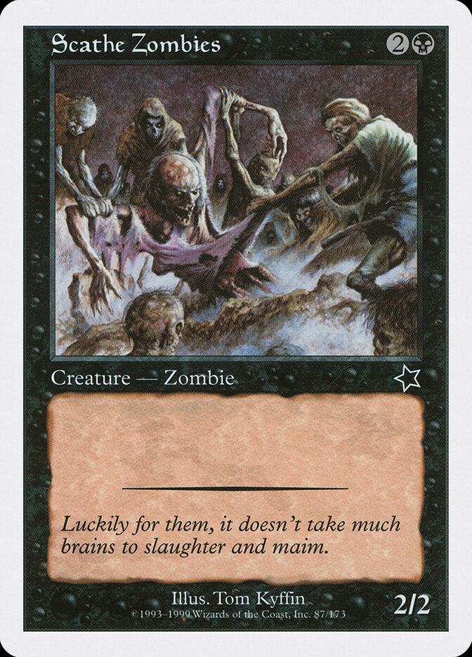 Scathe Zombies card front
