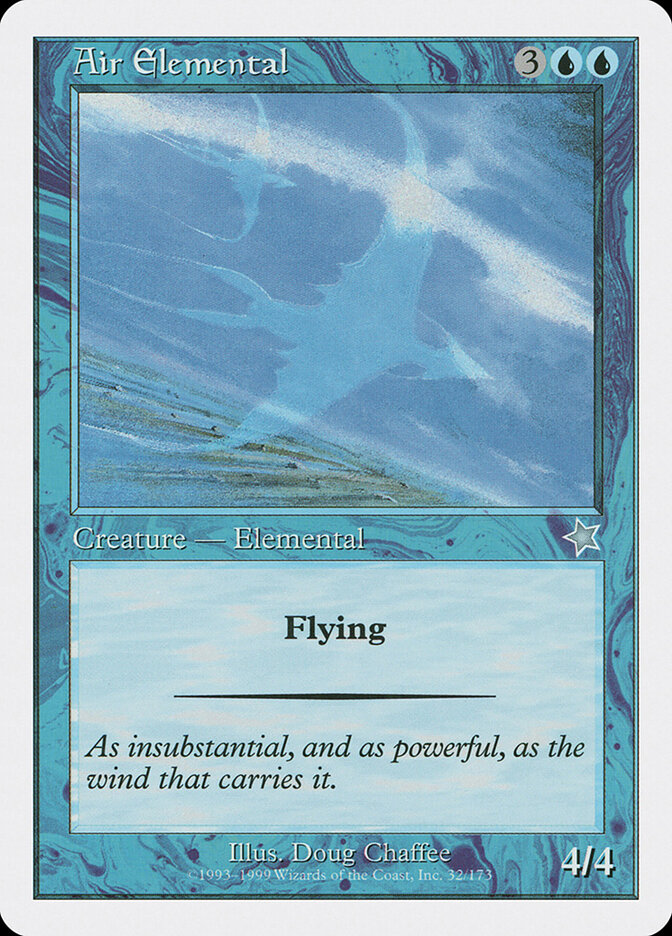 Air Elemental card front