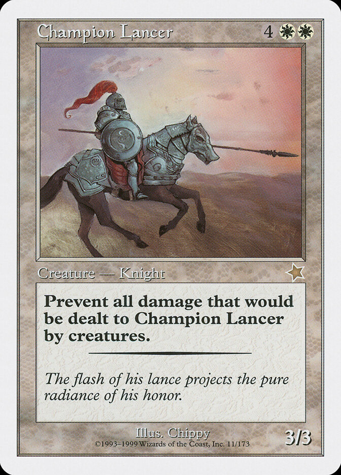 Champion Lancer card front