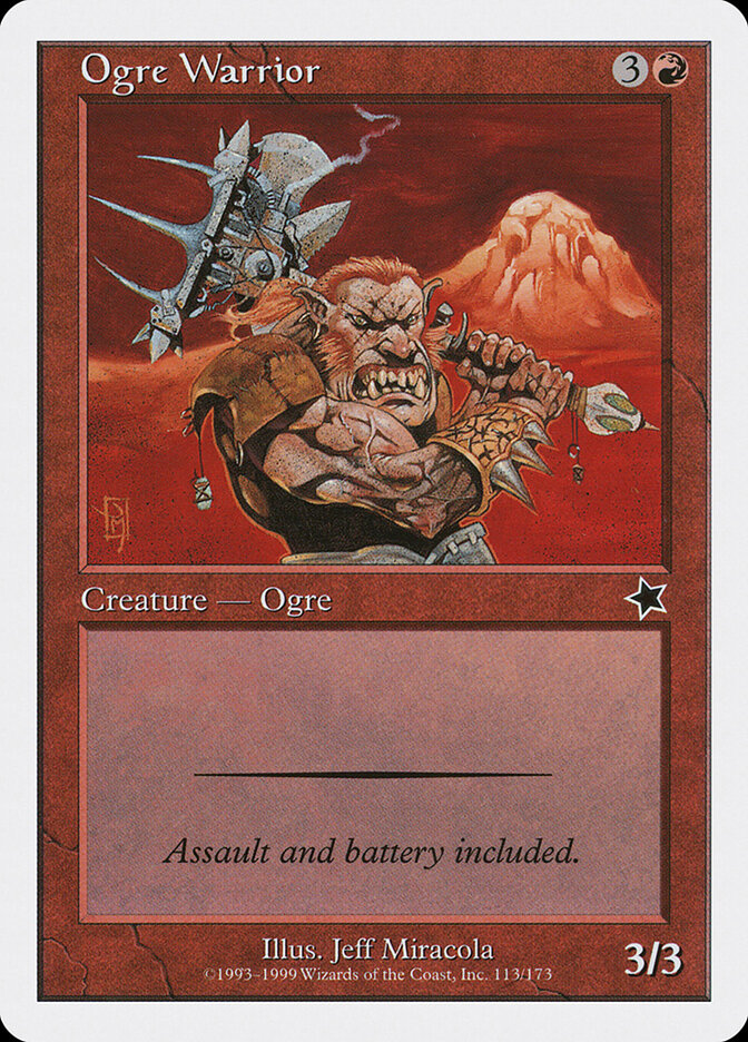 Ogre Warrior card front