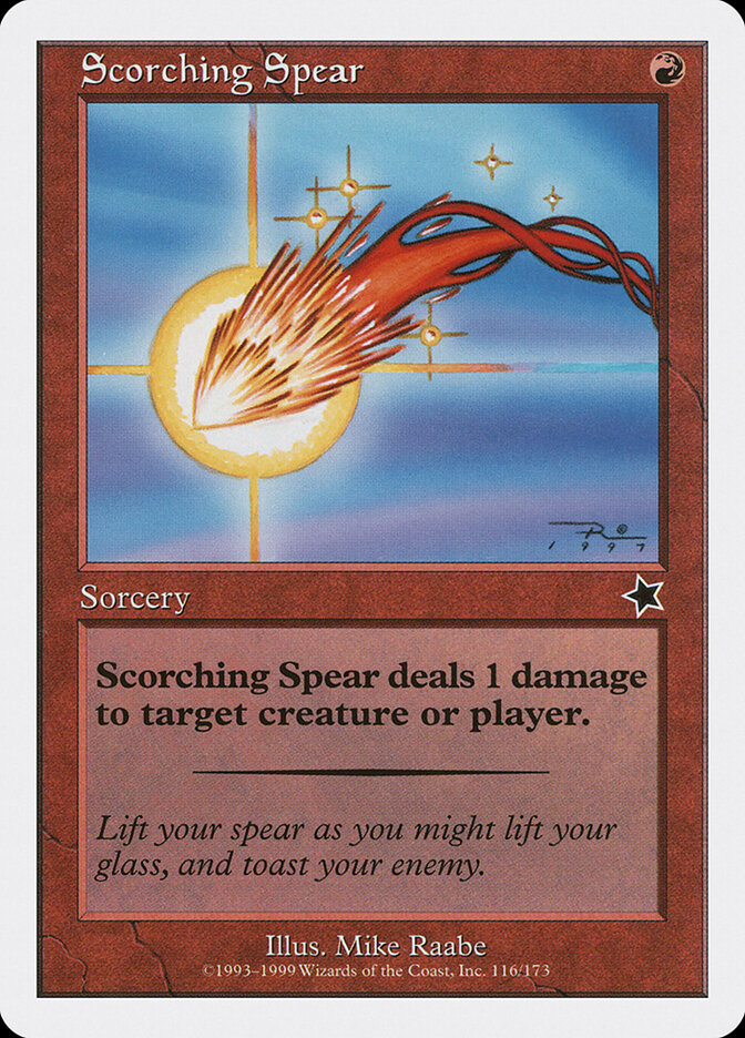 Scorching Spear card front