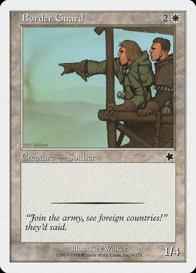 Border Guard card front