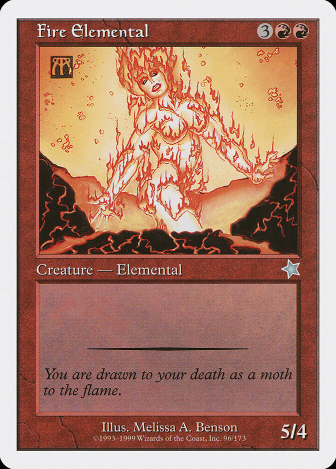 Fire Elemental card front