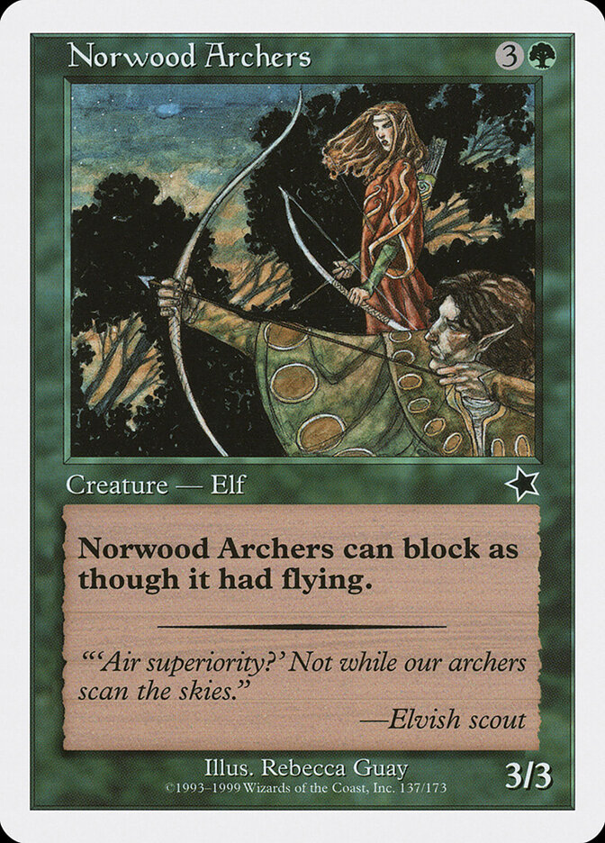 Norwood Archers card front