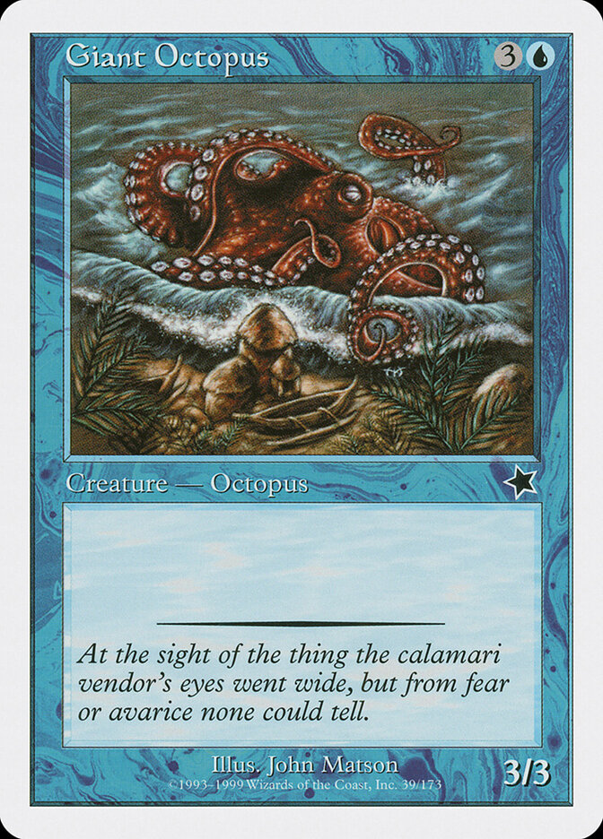 Giant Octopus card front