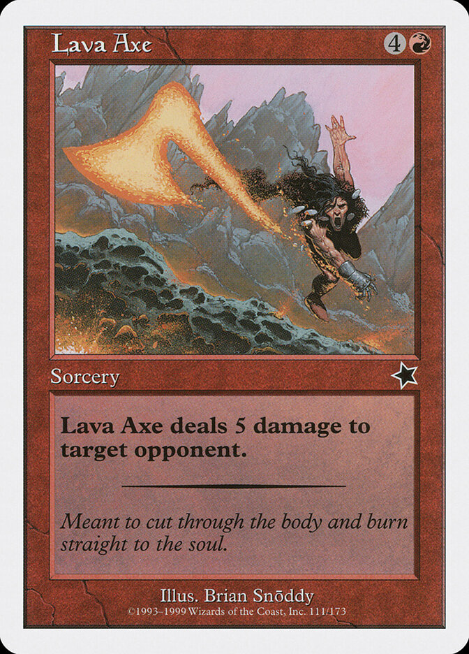 Lava Axe card front