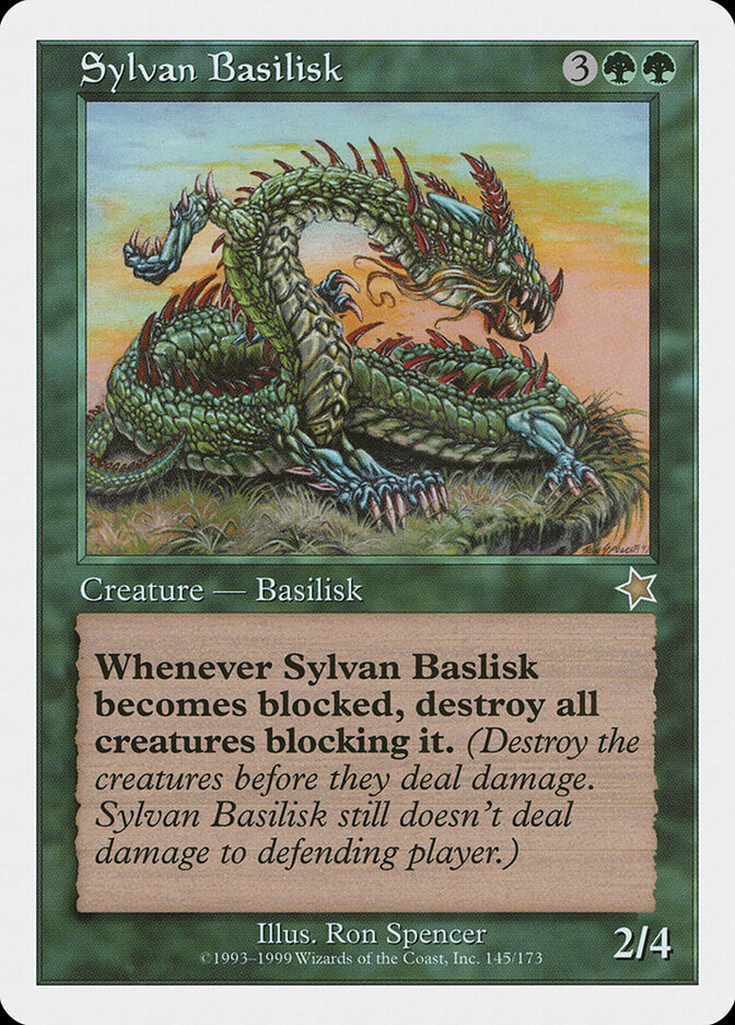 Sylvan Basilisk card front