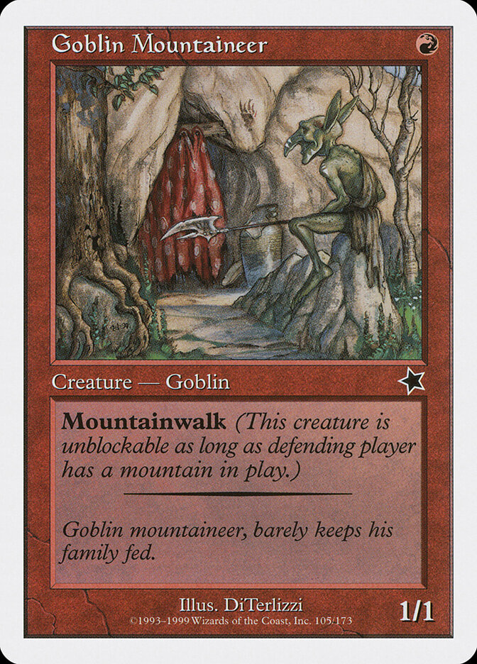 Goblin Mountaineer card front