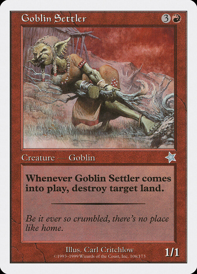 Goblin Settler card front