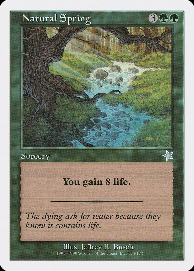 Natural Spring card front