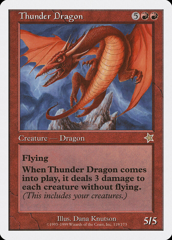 Thunder Dragon card front