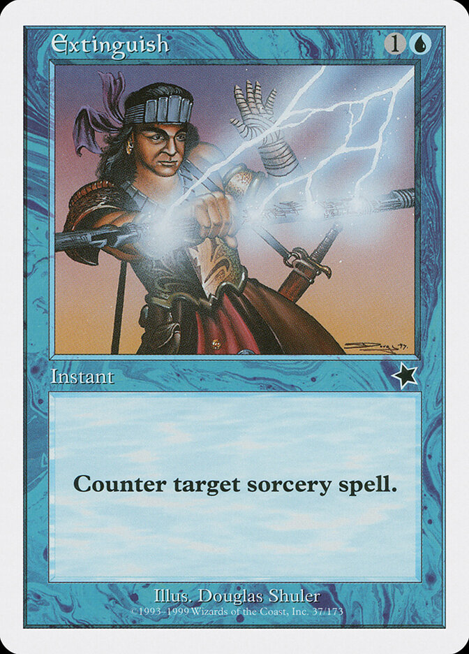 Extinguish card front