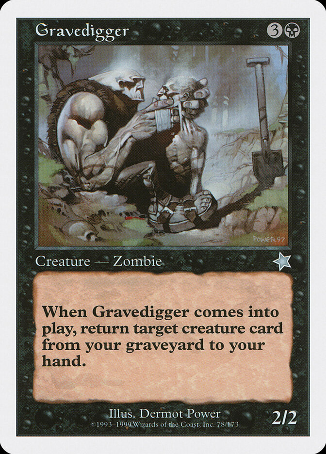 Gravedigger card front