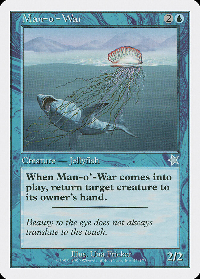 Man-o'-War card front