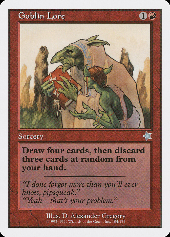 Goblin Lore card front