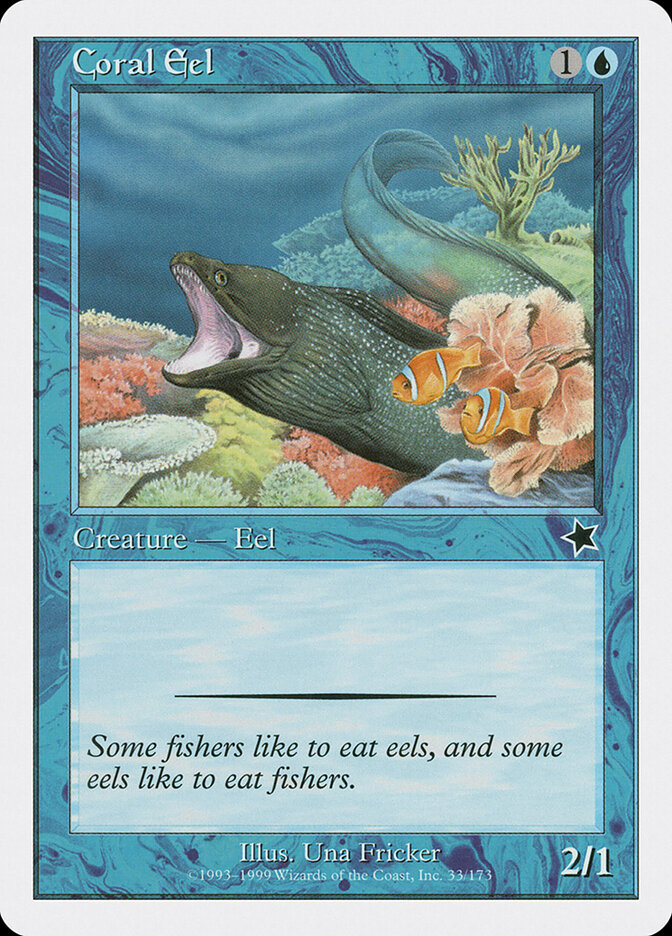 Coral Eel card front
