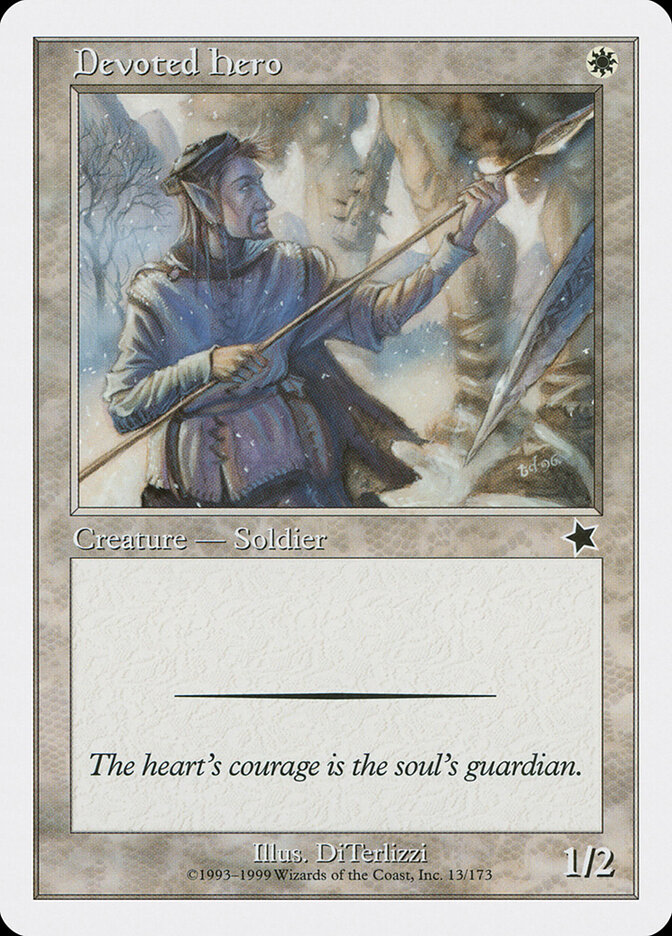 Devoted Hero card front
