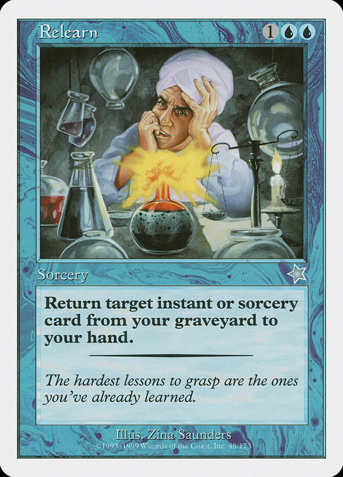 Relearn card front