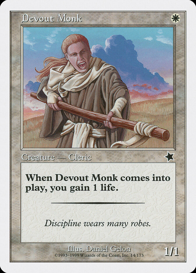 Devout Monk card front