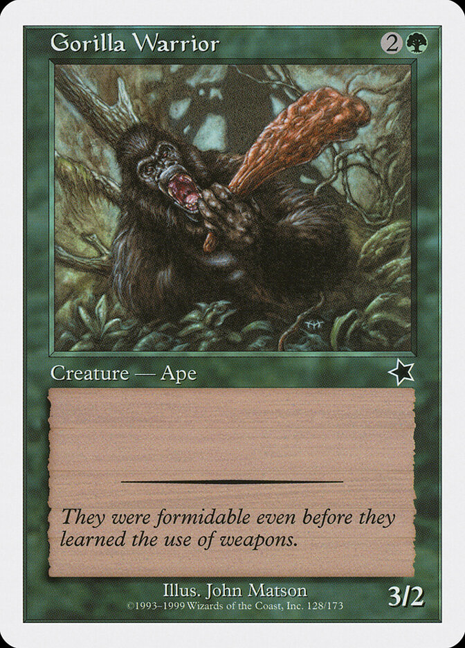 Gorilla Warrior card front