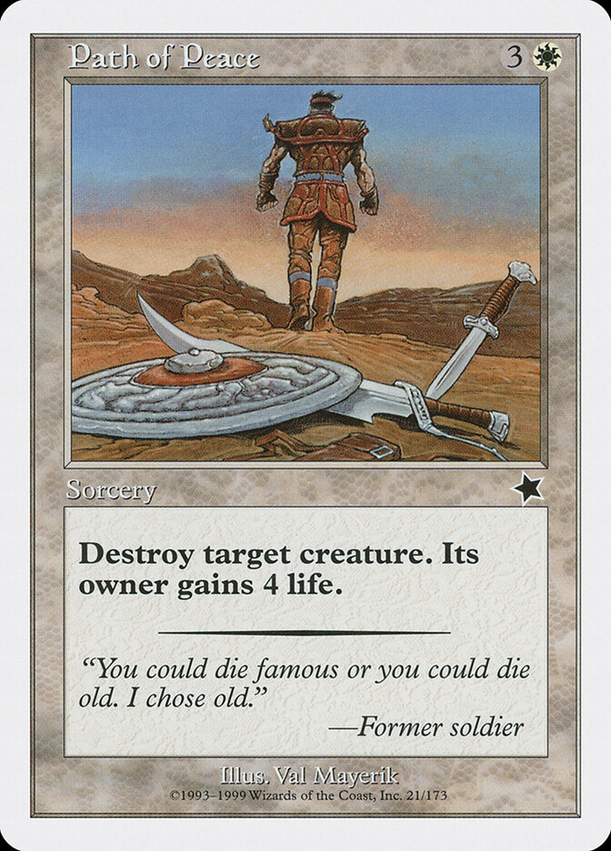 Path of Peace card front