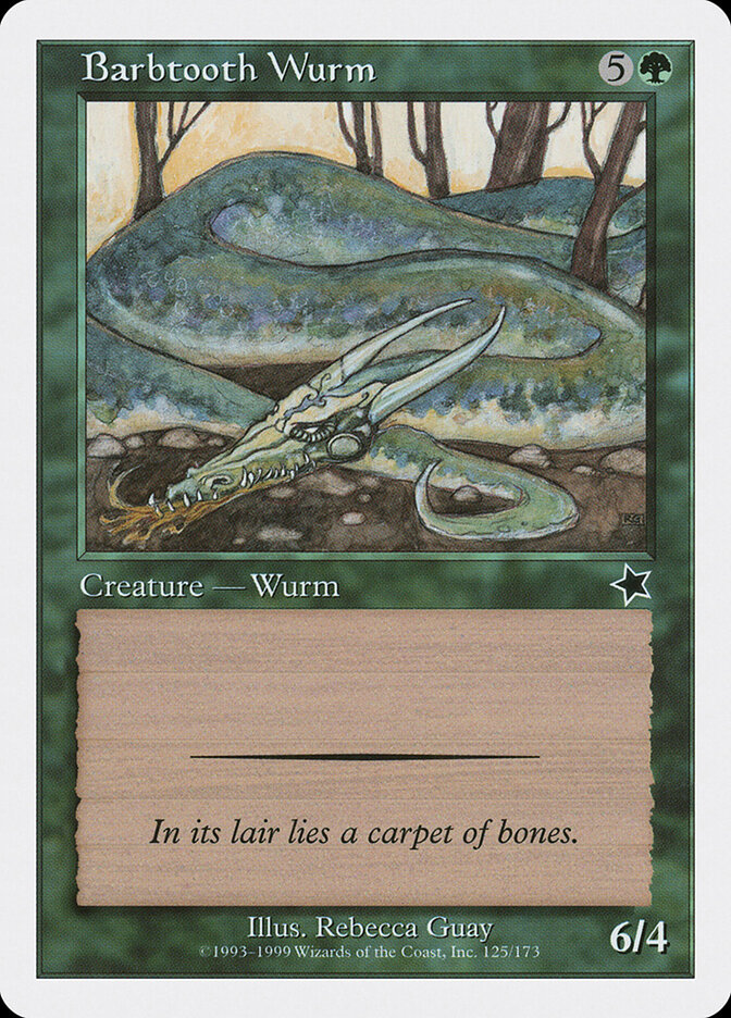Barbtooth Wurm card front
