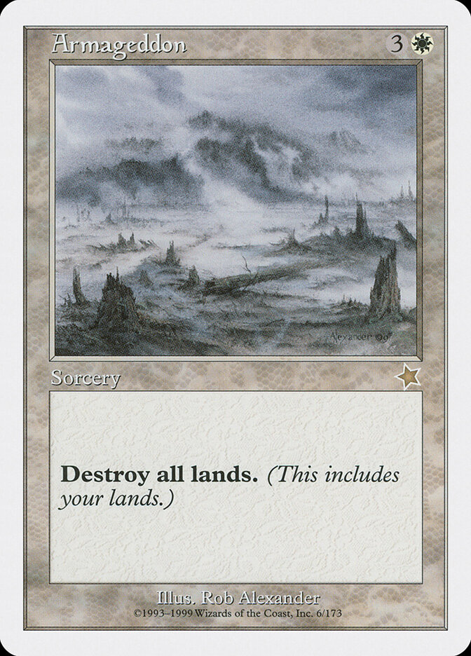 Armageddon card front