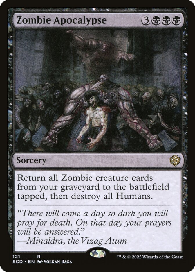 Zombie Apocalypse card front