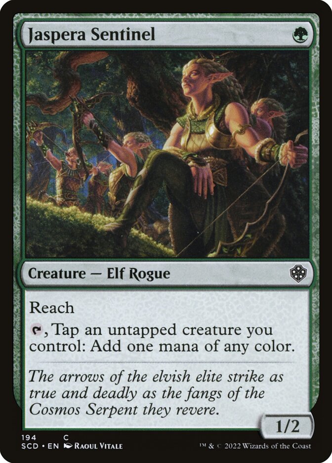 Jaspera Sentinel card front