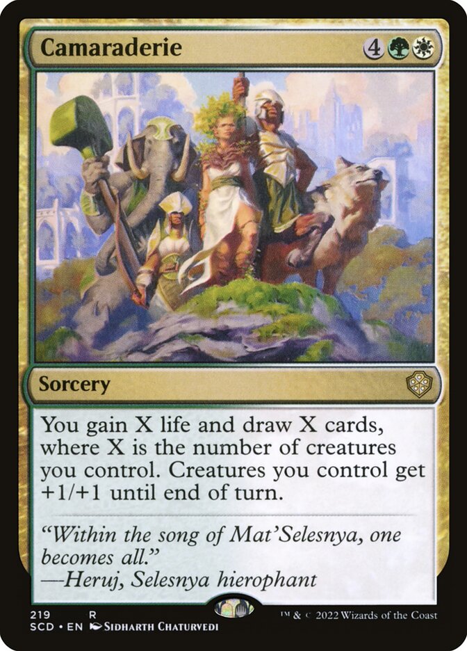 Camaraderie card front