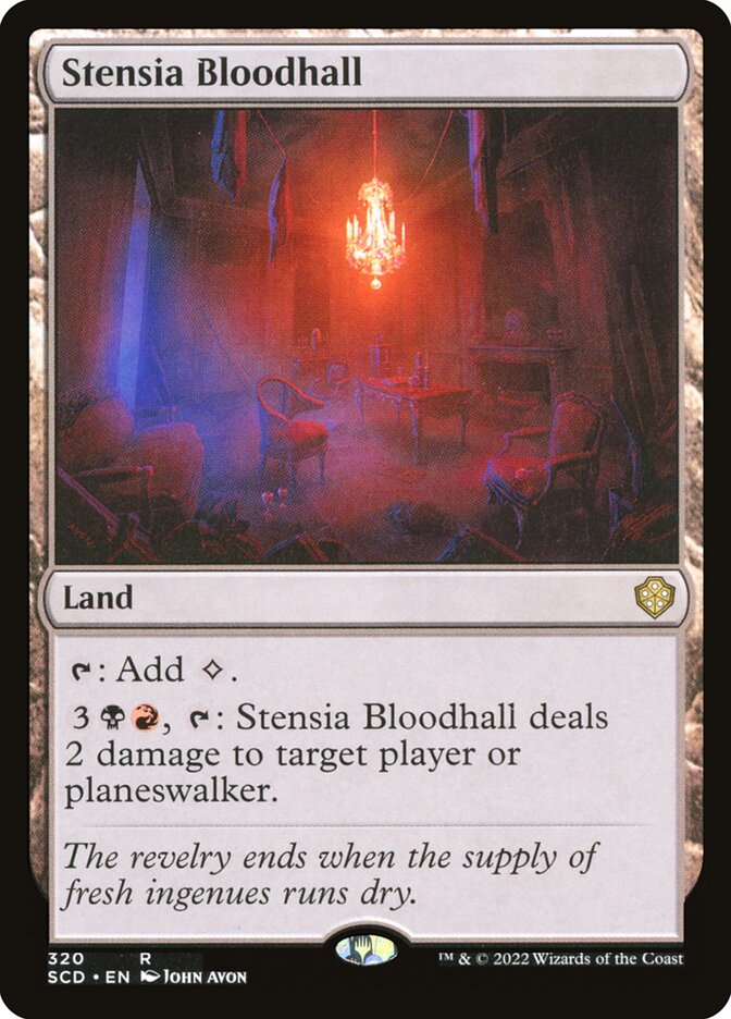 Stensia Bloodhall card front