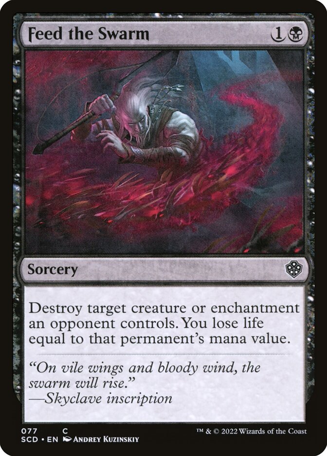 Feed the Swarm card front