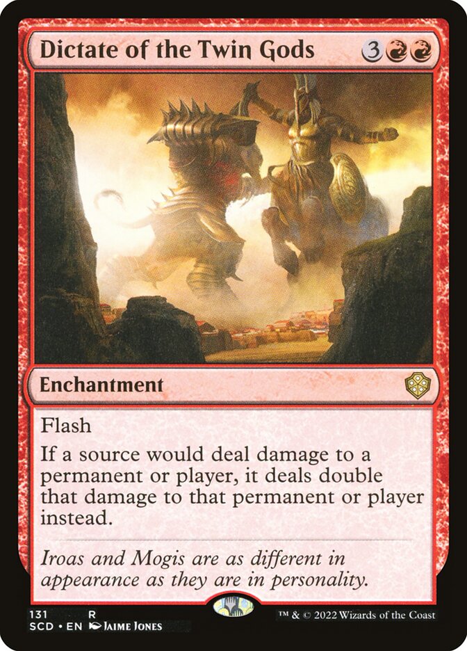Dictate of the Twin Gods card front