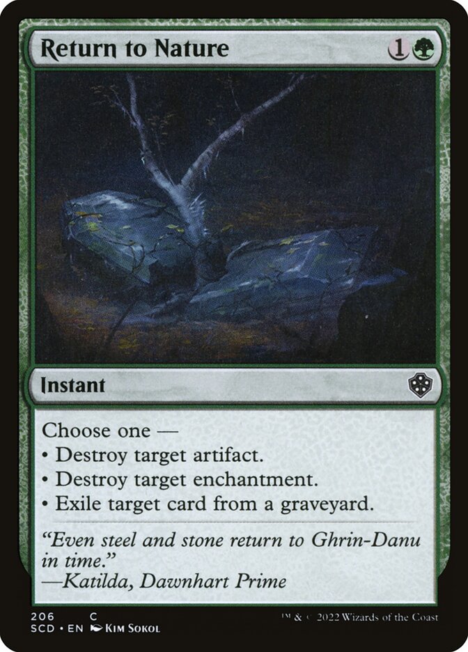 Return to Nature card front