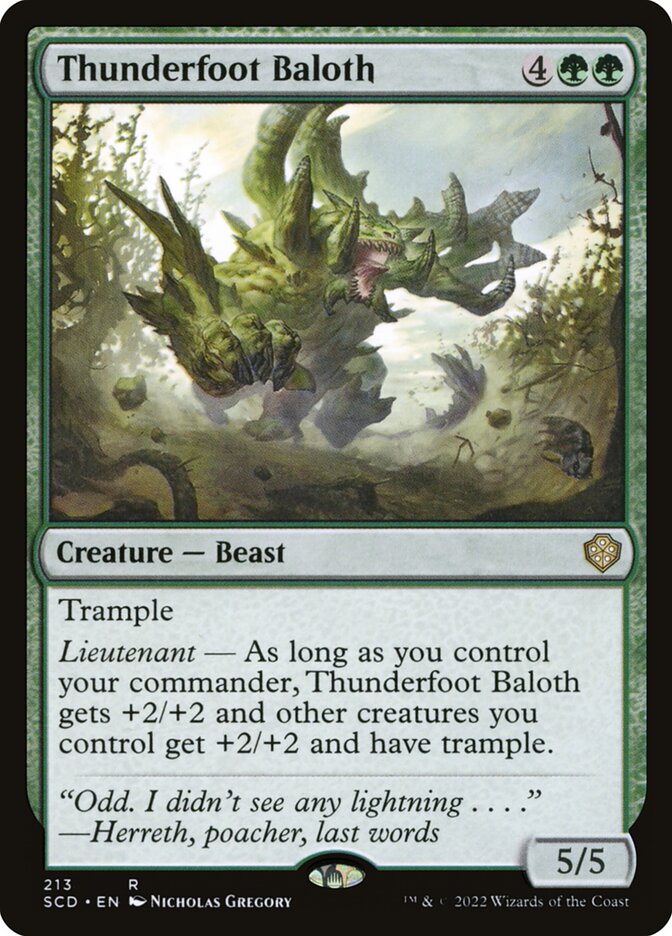 Thunderfoot Baloth card front