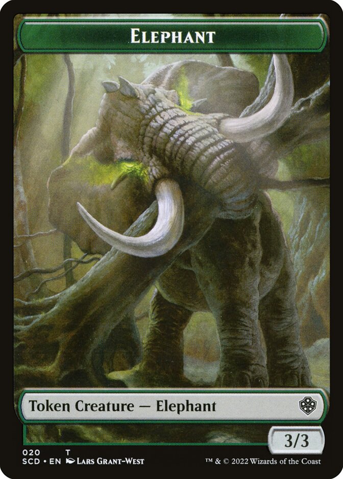 Elephant card front