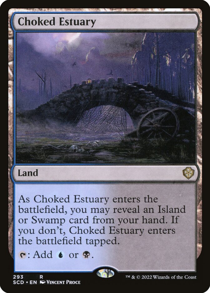 Choked Estuary card front