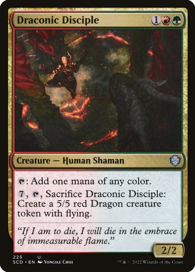 Draconic Disciple card front