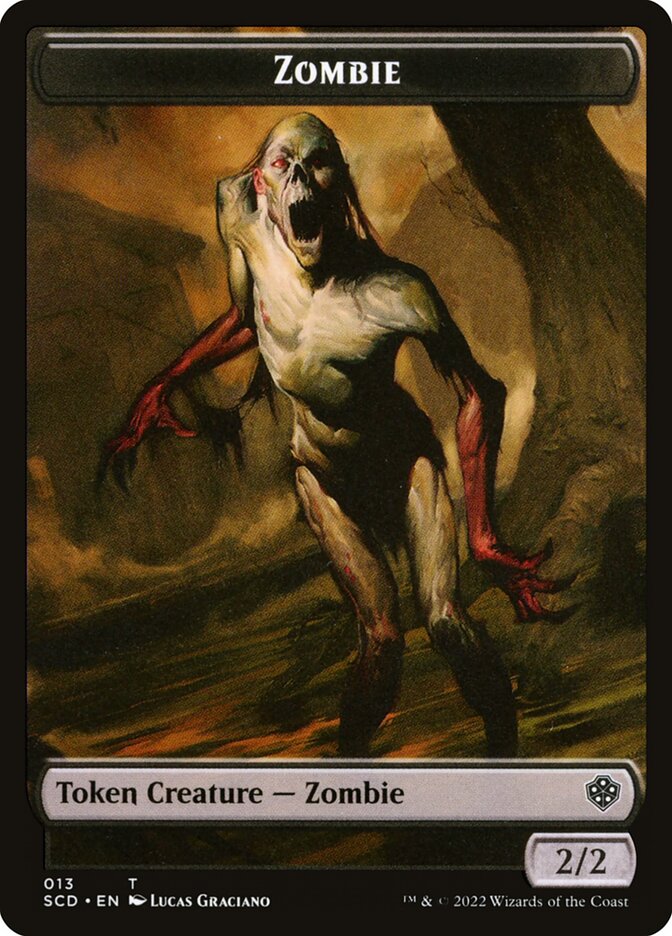 Zombie card front