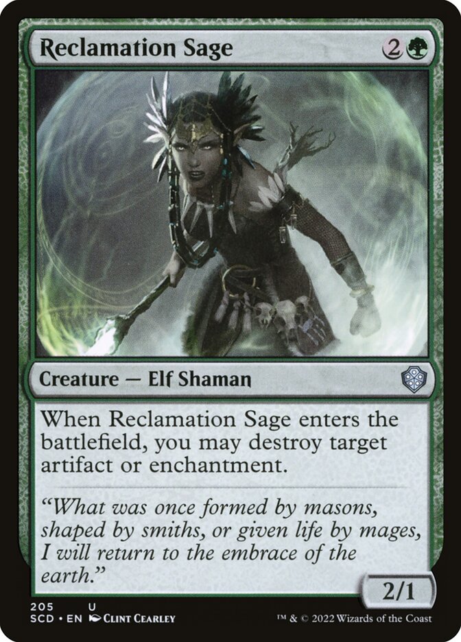 Reclamation Sage card front