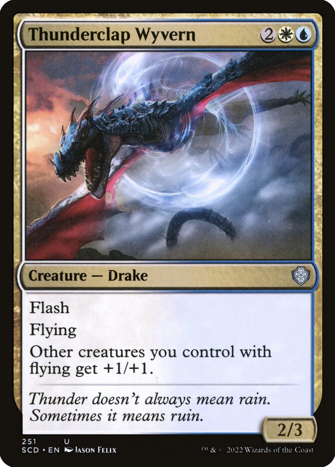 Thunderclap Wyvern card front