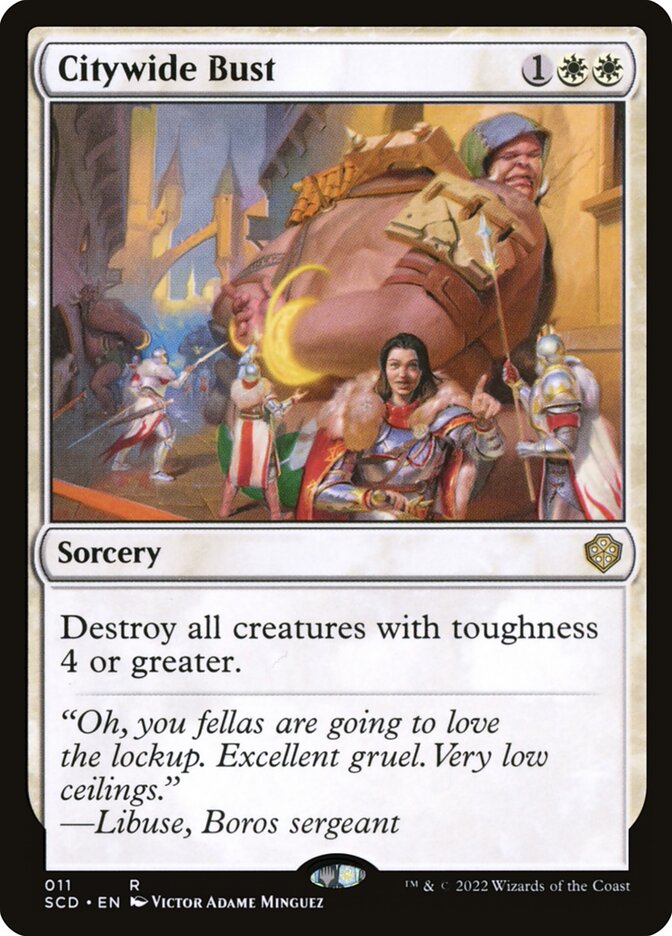Citywide Bust card front