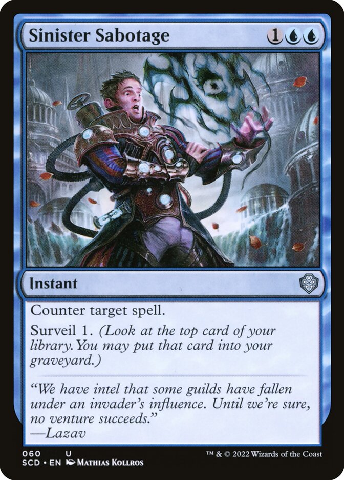 Sinister Sabotage card front
