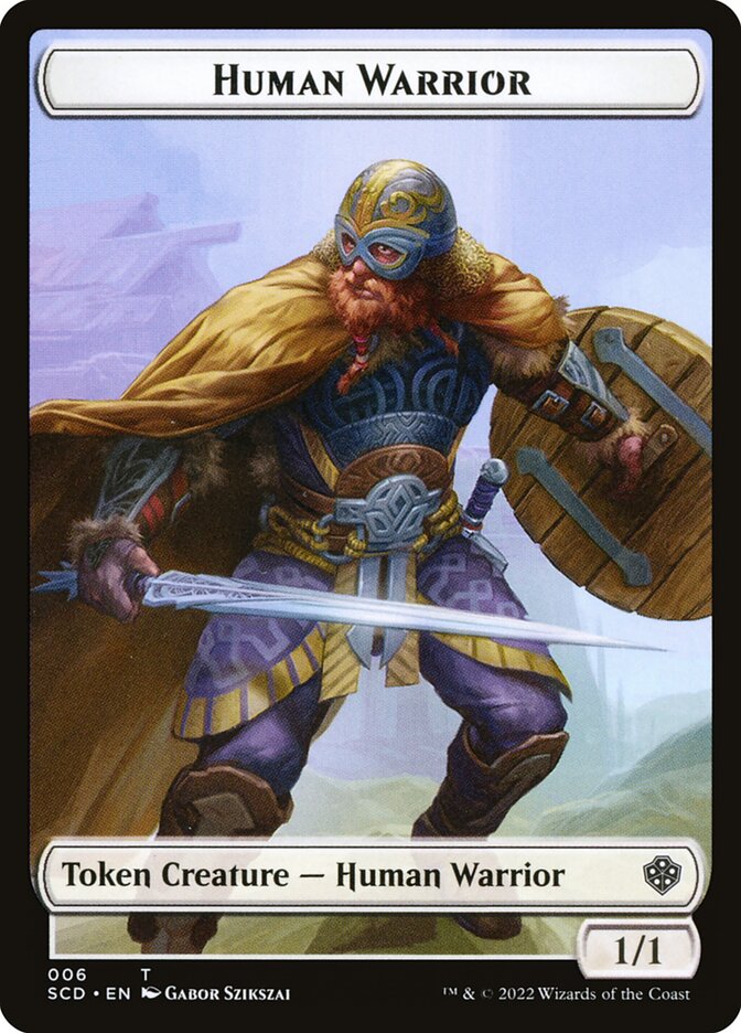 Human Warrior card front